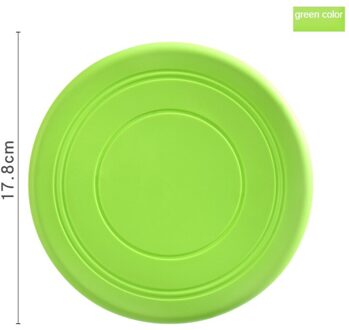 1Pcs Eva Materiaal Siliconen Vliegende Schotel Hond Speelgoed Spel Vliegende Schijven Slip Chew Puppy Training Interactieve Dierbenodigdheden groen