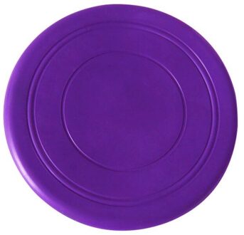 1Pcs Eva Materiaal Siliconen Vliegende Schotel Hond Speelgoed Spel Vliegende Schijven Slip Chew Puppy Training Interactieve Dierbenodigdheden paars