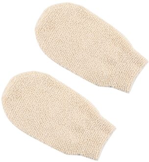 1Pcs Exfoliërende Handschoen Mitt Mitten Bad Spons Scrubber Verwijderen Dode Huid Diep Schoon Stimuleren Uw Huid Dubbele Side #40
