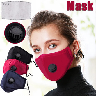 1pcs Face Mouth Mask Anti-infection Virus Black Activated Carbon Filter Mouthmask For Unisex Anti-dust Mouth Facemask Washable
