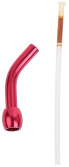 1Pcs Fiets Draad Leiding Aluminium Rear Ontsporen Lijn Buis Extension Tube Rood