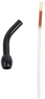 1Pcs Fiets Draad Leiding Aluminium Rear Ontsporen Lijn Buis Extension Tube zwart