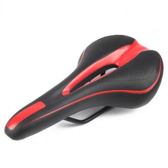 1Pcs Fiets Kussen Zadel Fiets Skid-Proof Comfort Seat Mat Fietsen Accessoires Voor Ountain Bike Fietsen Pad kussen Cober zwart rood
