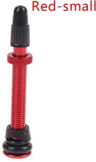 1Pcs Fiets Mountainbike Tubeless Para Valve Bike Tire Cap Accessoires rood S