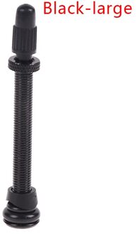 1Pcs Fiets Mountainbike Tubeless Para Valve Bike Tire Cap Accessoires zwart L