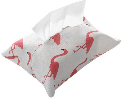 1Pcs Flamingo Thuis Auto Tissue Box Opslag Tissue Case Box Container Handdoek Servet Papers Tas Houder Box Case Pouch tafel Decor