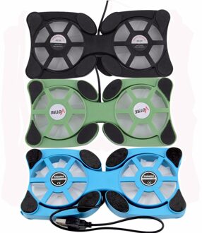 1Pcs Folderble 3 Kleur Usb-poort Mini Octopus Notebook Fan Dubbele Fans Cooler Cooling Pad Voor 14 "Laptop zwart Wereldwijd