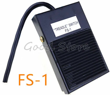 1PCS FS-1 10A 250V black Line length current metal footswitches china manufacturer quality guaranteed pedal switch