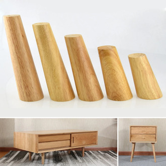 1Pcs Furniture Legs Solid Wood Sofa Replacement Leg For Sofa Leg TV Ark Wooden Leg Chair Heighten Furniture Foot Cushion