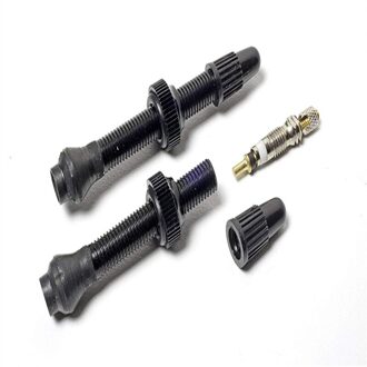 1Pcs Geen Buizen Tubeless Aluminium Kleppen 50Mm Mtb Racefiets