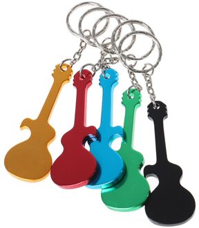 1Pcs Gitaar Flesopener Sleutelhanger Aluminium Bier Opener Sleutelhangers Voor