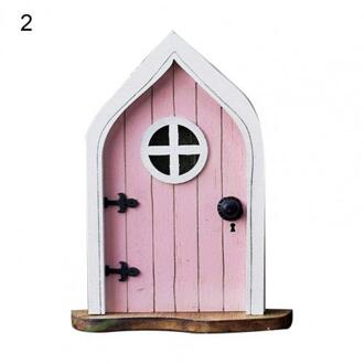 1Pcs Gnome Deur Fun Miniatuur Hout Leuke Gnome Thuis Deur Voor Bomen Decor Garde Ornament Decoratie Accessoires 2