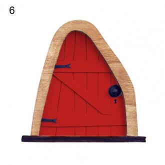 1Pcs Gnome Deur Fun Miniatuur Hout Leuke Gnome Thuis Deur Voor Bomen Decor Garde Ornament Decoratie Accessoires 6