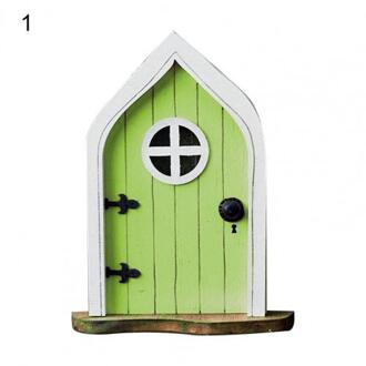 1Pcs Gnome Deur Fun Miniatuur Hout Leuke Gnome Thuis Deur Voor Bomen Decor Garde Ornament Decoratie Accessoires