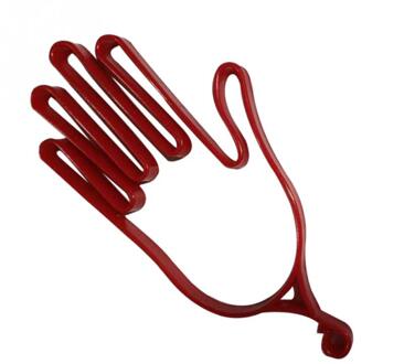 1Pcs Golf Handschoenen Houder Sport Golfer Tool Gear Plastic Rack Droger Hanger Brancard Golfer Tool Rood