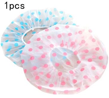1Pcs Golf Punt Douche Cap Waterdichte Dikker Kapsalon Elastische Voor Vrouwen Bad Hoed Badkamer Benodigdheden Kleur willekeurige