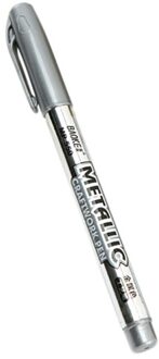 1Pcs Goud Zilver Marker Pen Waterdicht Markers Verf Metalen Gezicht Permanente Verf Marker Pen