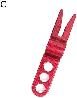 1Pcs Groene Vork Aluminium Golf Accessoires Putting Relief Tool Golf Divot Groen Pitch Golf Vork Pitch Golf Voor outdoor M8W0 rood
