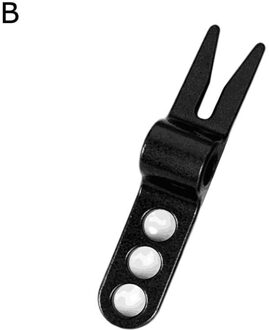 1Pcs Groene Vork Aluminium Golf Accessoires Putting Relief Tool Golf Divot Groen Pitch Golf Vork Pitch Golf Voor outdoor M8W0 zwart