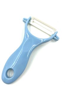 1Pcs Groente Fruit Potato Peeler Cutter Huishoudelijke Keramische Gadget Peeling Draagbare Home Keuken Gereedschap Accessoires 13*7.5Cm 1stk-blauw