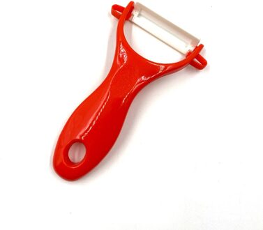 1Pcs Groente Fruit Potato Peeler Cutter Huishoudelijke Keramische Gadget Peeling Draagbare Home Keuken Gereedschap Accessoires 13*7.5Cm 1stk-rood