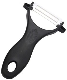 1Pcs Groente Fruit Potato Peeler Cutter Huishoudelijke Keramische Gadget Peeling Draagbare Home Keuken Gereedschap Accessoires 13*7.5Cm 1stk-zwart