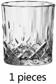 1Pcs Grote Capaciteit Loodvrije Whisky Beker Bier Beker Rode Wijn Bar Drank Hotel Vaas Bier Beker Stans zwart