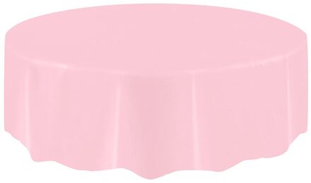 1Pcs Grote Ronde Plastic Ronde Tafel Dekken Doek Wegwerp Party Tafelkleed Cover Bruiloft Verjaardag Party Tafel Dekken # T2P roze