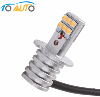 1pcs H3 6000K White 12 SMD Super Bright Led Chip 650LM Car LED Fog Lights Bulb High Bright Daytime Auto Light DRL Lamp 6000K 12V