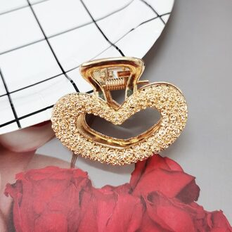 1Pcs Haar Clips Voor Vrouwen Acryl Haarspelden Metal Haar Klauwen Eenvoudige & Vintage Meisjes Haarspelden Krab Klauwen Jaw Clamp styling Tools hart