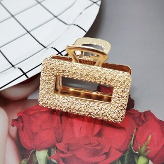 1Pcs Haar Clips Voor Vrouwen Acryl Haarspelden Metal Haar Klauwen Eenvoudige & Vintage Meisjes Haarspelden Krab Klauwen Jaw Clamp styling Tools plein