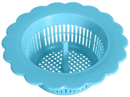 1Pcs Haar Filter Wastafel Pad Keuken Siliconen Sink Verzamelen Bad Stopper Floor Plug Zeef Drain Riool Hair Filter blauw