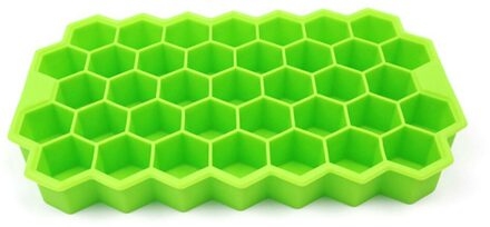 1Pcs Handig En Praktisch Inklapbare Silicone Mold Home 37 Grid Ice Mould Keuken Ijs Gereedschap groen