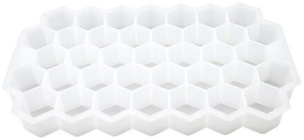 1Pcs Handig En Praktisch Inklapbare Silicone Mold Home 37 Grid Ice Mould Keuken Ijs Gereedschap wit