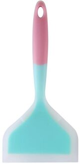 1Pcs Handvat Siliconen Pannenkoeken Schop Spatel Siliconen Pannenkoeken Schop Anti-aanbak Breed Turner Te Schoon Huishouden Keuken Gereedschap