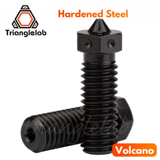 1PCS Hardened Steel Volcano Nozzles for high temperature 3D printing PEI PEEK or Carbon fiber filament for E3DVolcano hotend