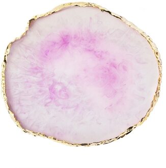 1Pcs Hars Opslag Geschilderd Palet Lade Sieraden Display Plaat Ketting Ring Oorbellen Display Tray Creatieve Decoratie Organizer paars