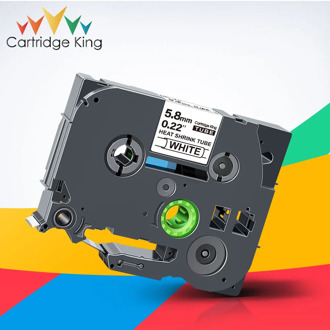 1PCS Heat Shrink Tubes for Brother HSe-211 HSe 211 HSe211 Black on White 1.5m Length Compatible for Brother P-touch Label Maker