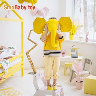 1Pcs Heldere Muur Mount Leeuw/Olifant/Giraffe Knuffels Kinderen Kinderkamer Muur Opknoping Home Decoratie Verjaardag