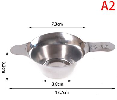 1Pcs Herbruikbare Roestvrij Staal Thee Filter Fijne Mesh Thee-ei Blad Trechter Theezeefje Accessoires A2