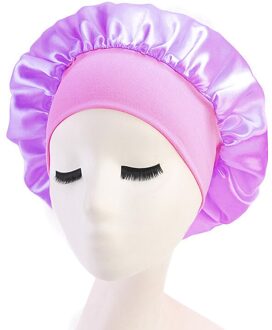 1Pcs Herbruikbare Slapen Cap Passen Slaap Night Cap Head Cover Hoed Vrouwen Badmuts Badkamer Douche Hoed Cover Haar styling Tools 01