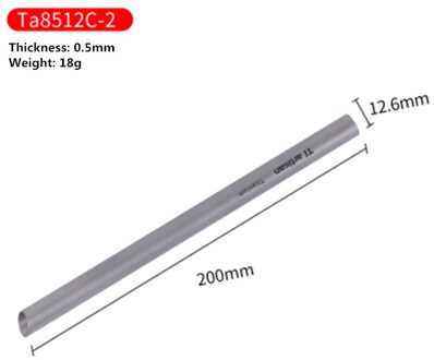 1Pcs Herbruikbare Titanium Rietje Stevige Rechte Drinkt Stro Met Cleaner Brush Voor Sap Mokken Tiartisan Ta8512C-2