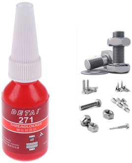 1Pcs High Strength 271 Glue Threadlocker Anaerobic Adhesive Glue Anti-Corrosion Thread Locker Retainer Screw Locking Glue 10ml