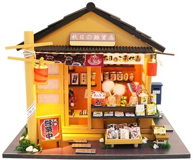 1Pcs Home Decor Gereedschap 3d Houten Diy Miniatuur Huis Meubelen Led Huis Puzzel Versieren Chlidern Volwassen Creatieve Baby speelgoed