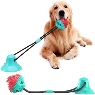 1Pcs Hond Interactieve Zuignap Push Tpr Bal Speelgoed Huisdier Molaire Beet Speelgoed Elastische Touwen Hond Gebitsreiniging kauwen Pet Puppy