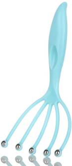 1Pcs Hoofd Massager Draagbare Hals Octopus Hoofdhuid Stress Relax Spa Healing Legering Gezondheidszorg Tool Body Hoofd Schoonheid accessoires blauw 1