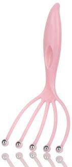 1Pcs Hoofd Massager Draagbare Hals Octopus Hoofdhuid Stress Relax Spa Healing Legering Gezondheidszorg Tool Body Hoofd Schoonheid accessoires roze 1