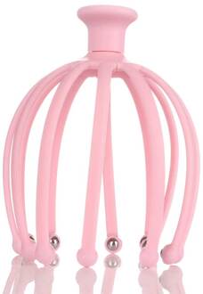 1Pcs Hoofd Massager Draagbare Hals Octopus Hoofdhuid Stress Relax Spa Healing Legering Gezondheidszorg Tool Body Hoofd Schoonheid accessoires roze 2