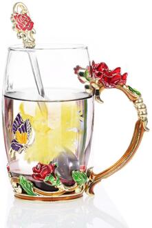 1Pcs Hots 3D Pyrex Glas Bier Espresso Koffie Beker Handgemaakte Bier Mok Thee Cup Whisky Glas Drinken Luxe geschenkdoos Bts 01 / 350ML