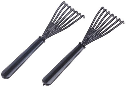 1Pcs Houten Kam Cleaner Delicate Reiniging Verwijderbare Haar Borstel Kam Cleaner Tool Handvat Embeded Tool 2stk als pic